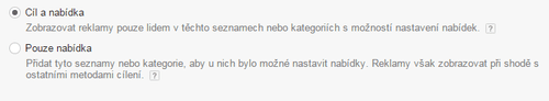 Obrázek 1: Základní metody cílení