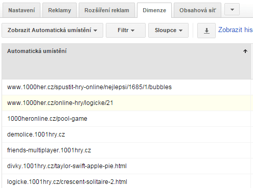 Obrázek 4: Automatická umístění