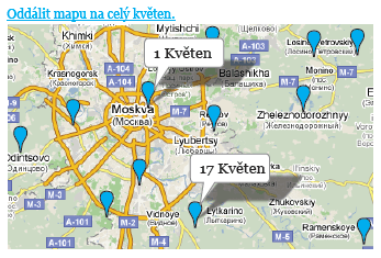Špatně použitelný kalendář - měsíc květen