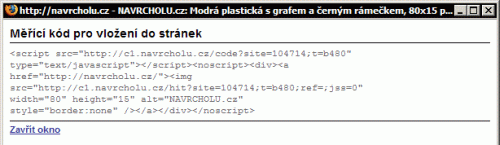 Měřící kód Navrcholu.cz