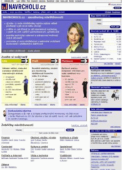 Navrcholu.cz - titulní stránka